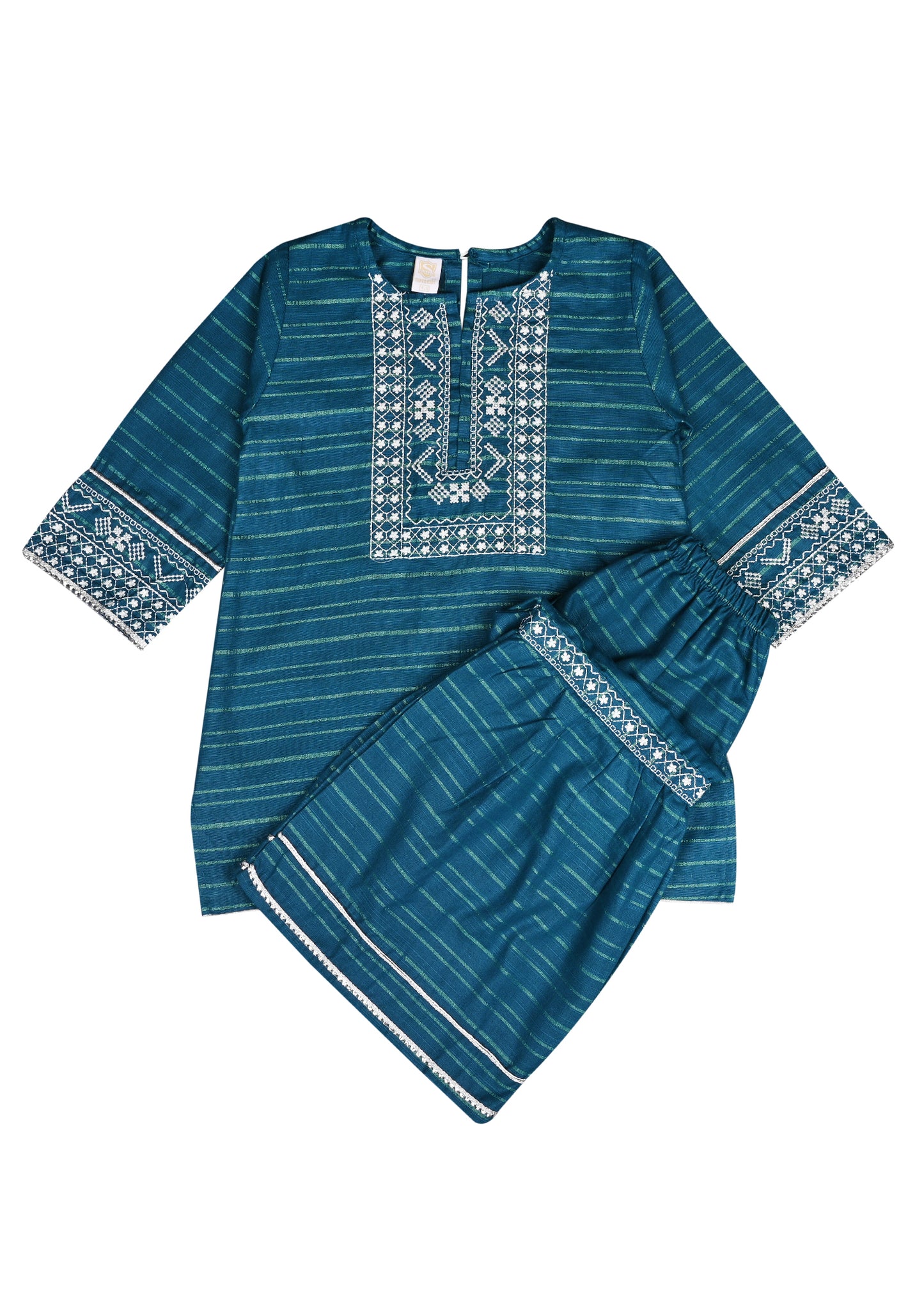 Embroidered Kameez & Gharara