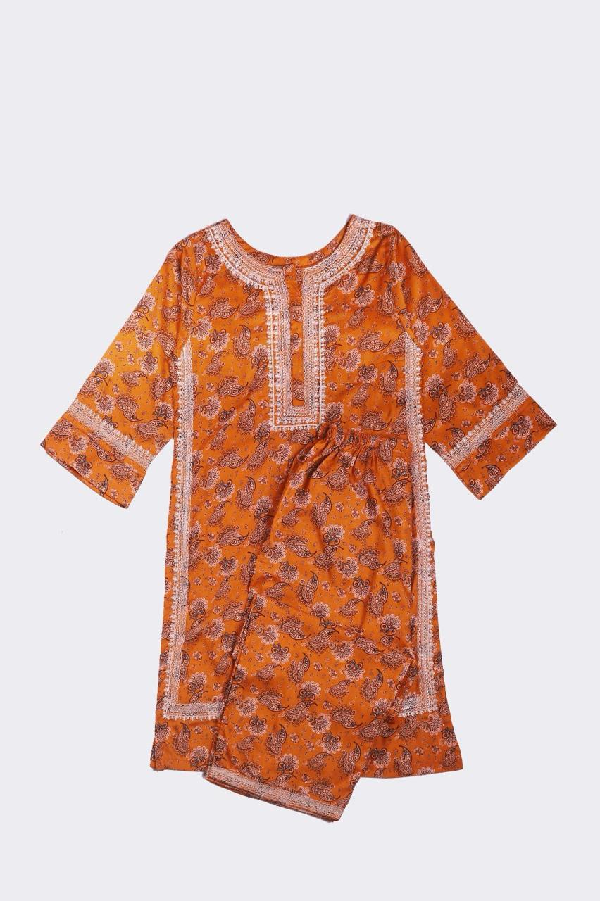 Ladies 2PC Embroiderd Lawn Dress