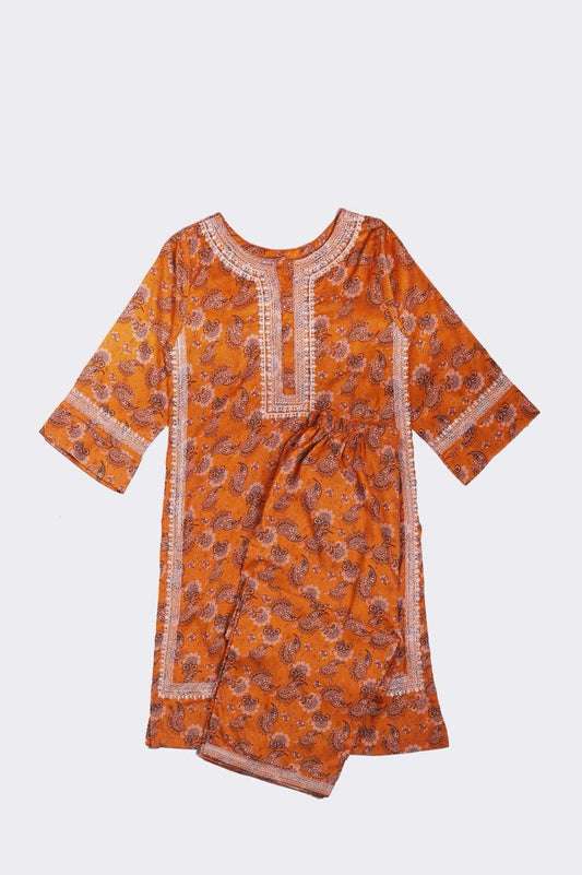 Ladies 2PC Embroiderd Lawn Dress