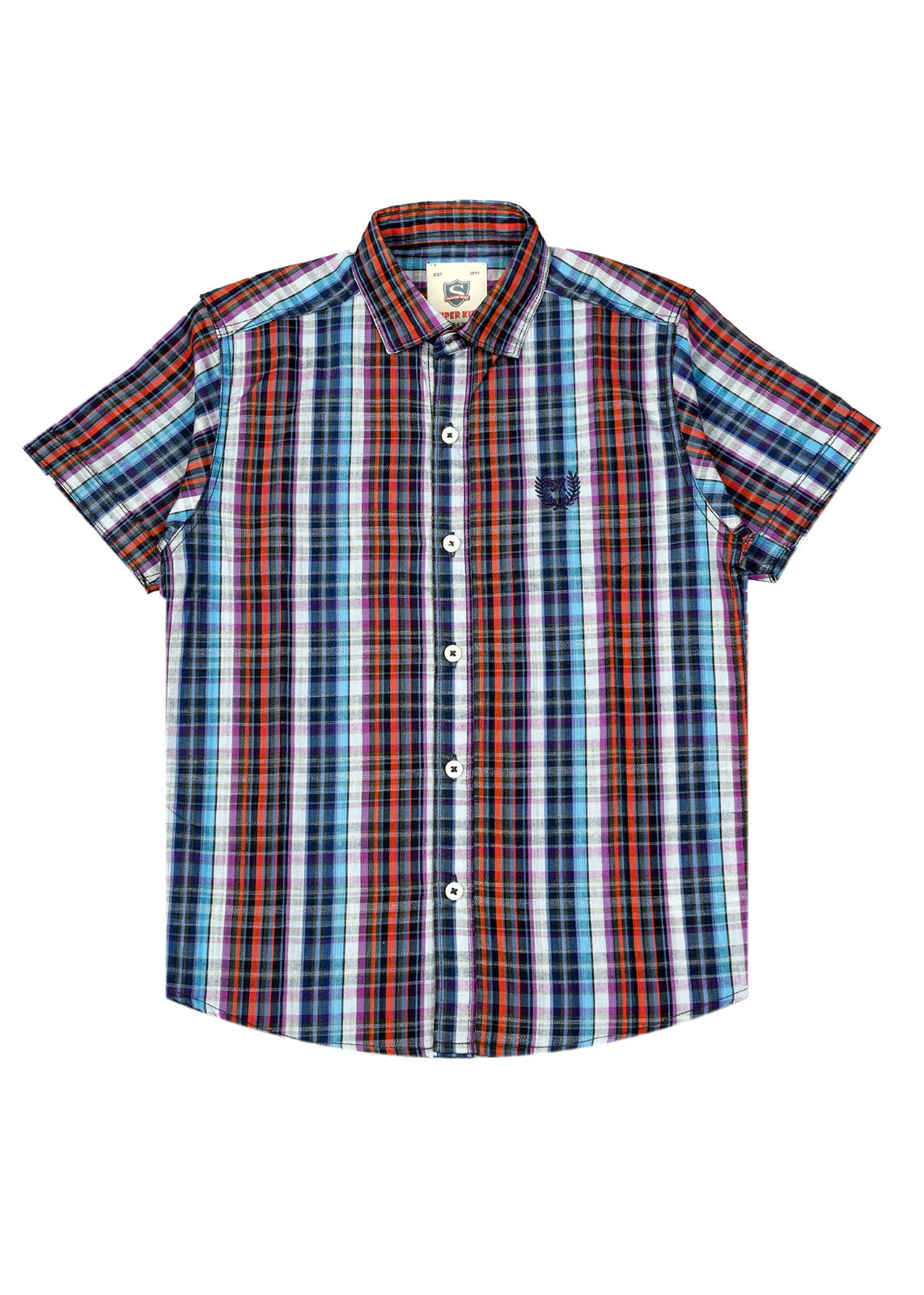 Buttom Up Blue Check Shirt